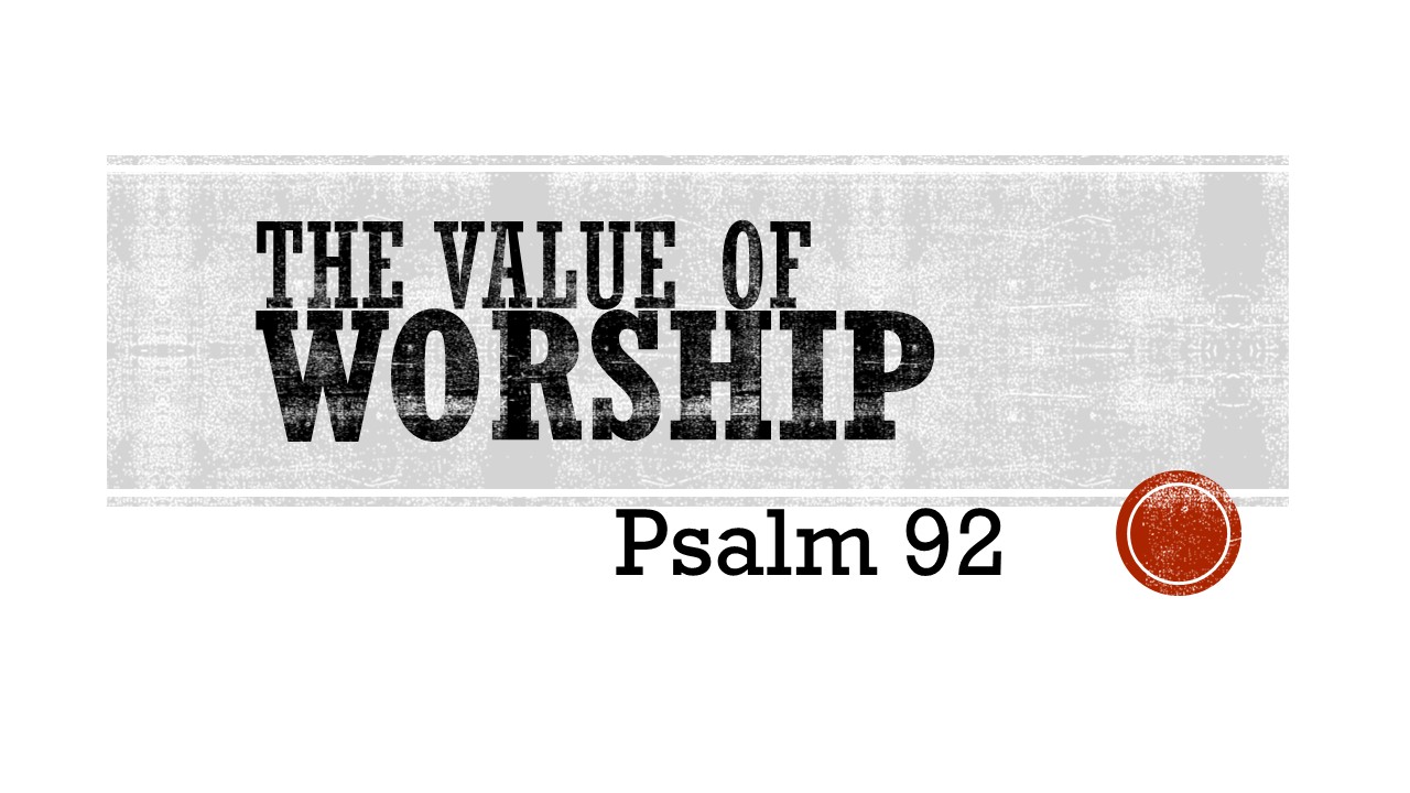 Value of Worship